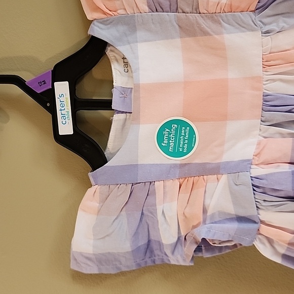 Carter's Child of Mine Baby Girl Dress, 2-Piece Set, 12 months - Picture 3 of 14